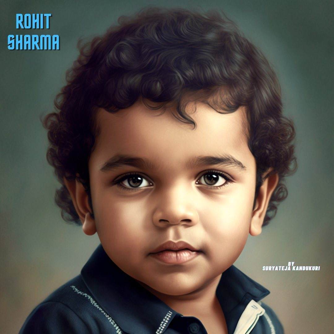 Rohit Sharma as a kid